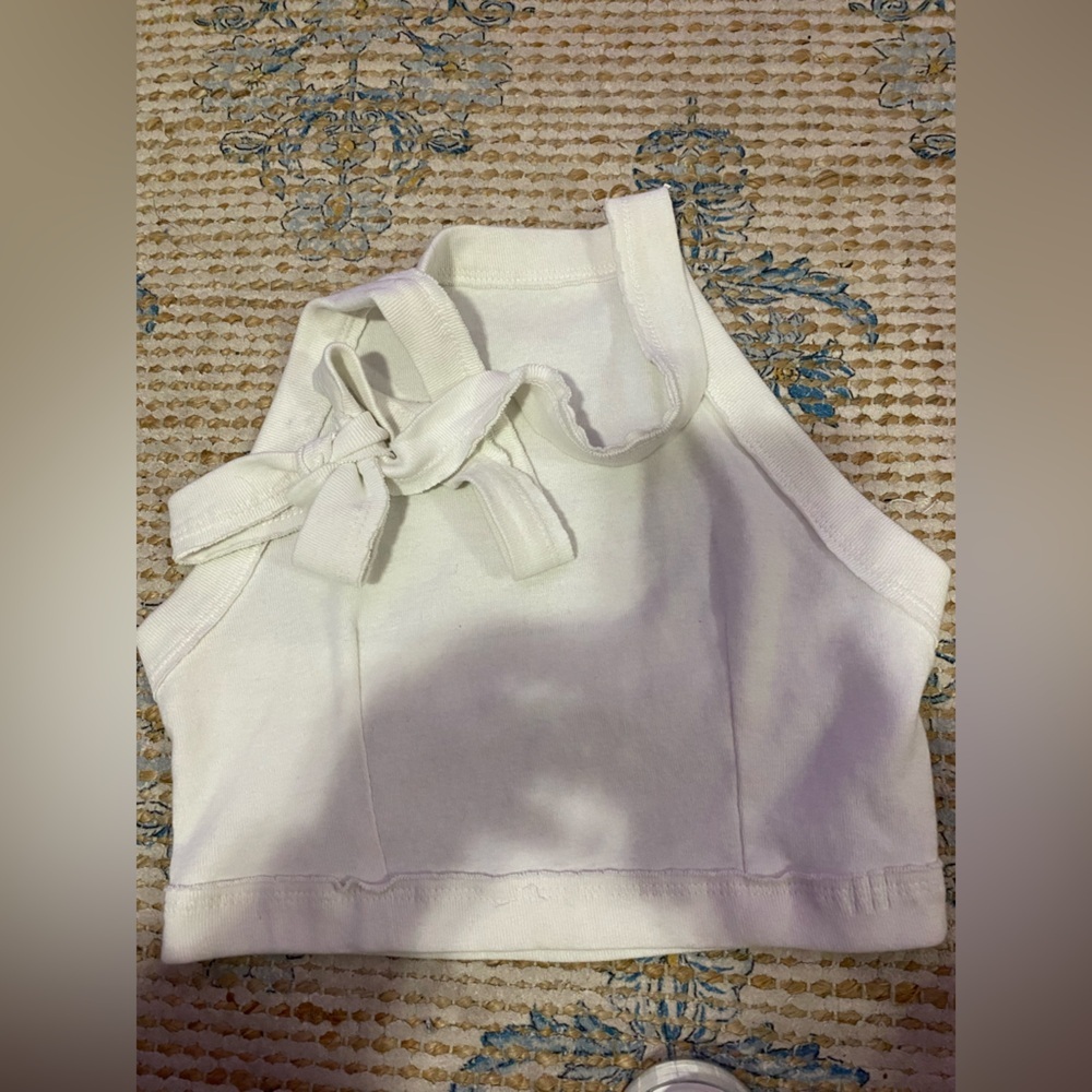 BDG White Halter Crop Top - Picture 4 of 6
